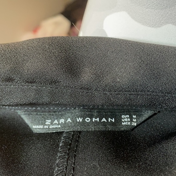 NWOT- Zara black top w faux fur  $40 - Picture 11 of 11